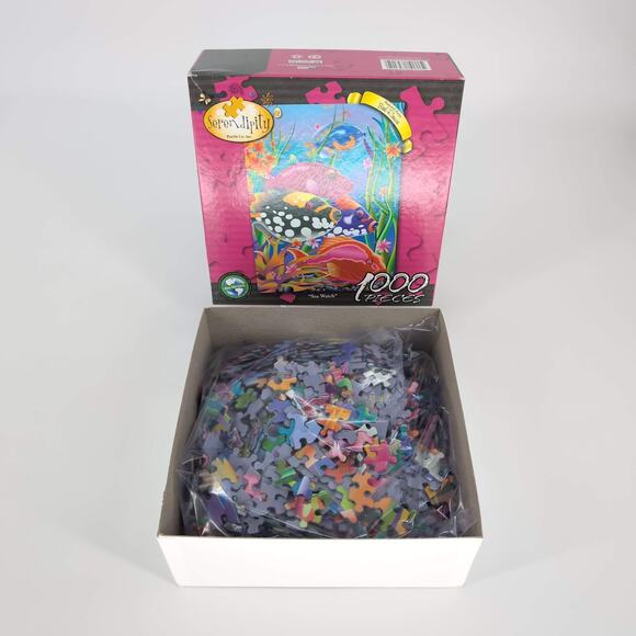 Serendipity Puzzle Co. Sea Watch by Bob Rouse 1000 Piece Jigsaw Puzzle - GUC - Picture 2 of 10